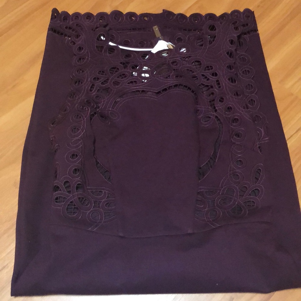 Ted Baker Maroon Bodycon Dress - Picture 3 of 8